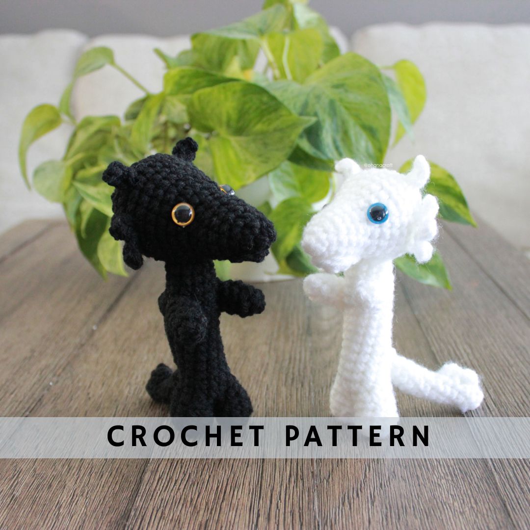 Dancing Toothless crochet pattern