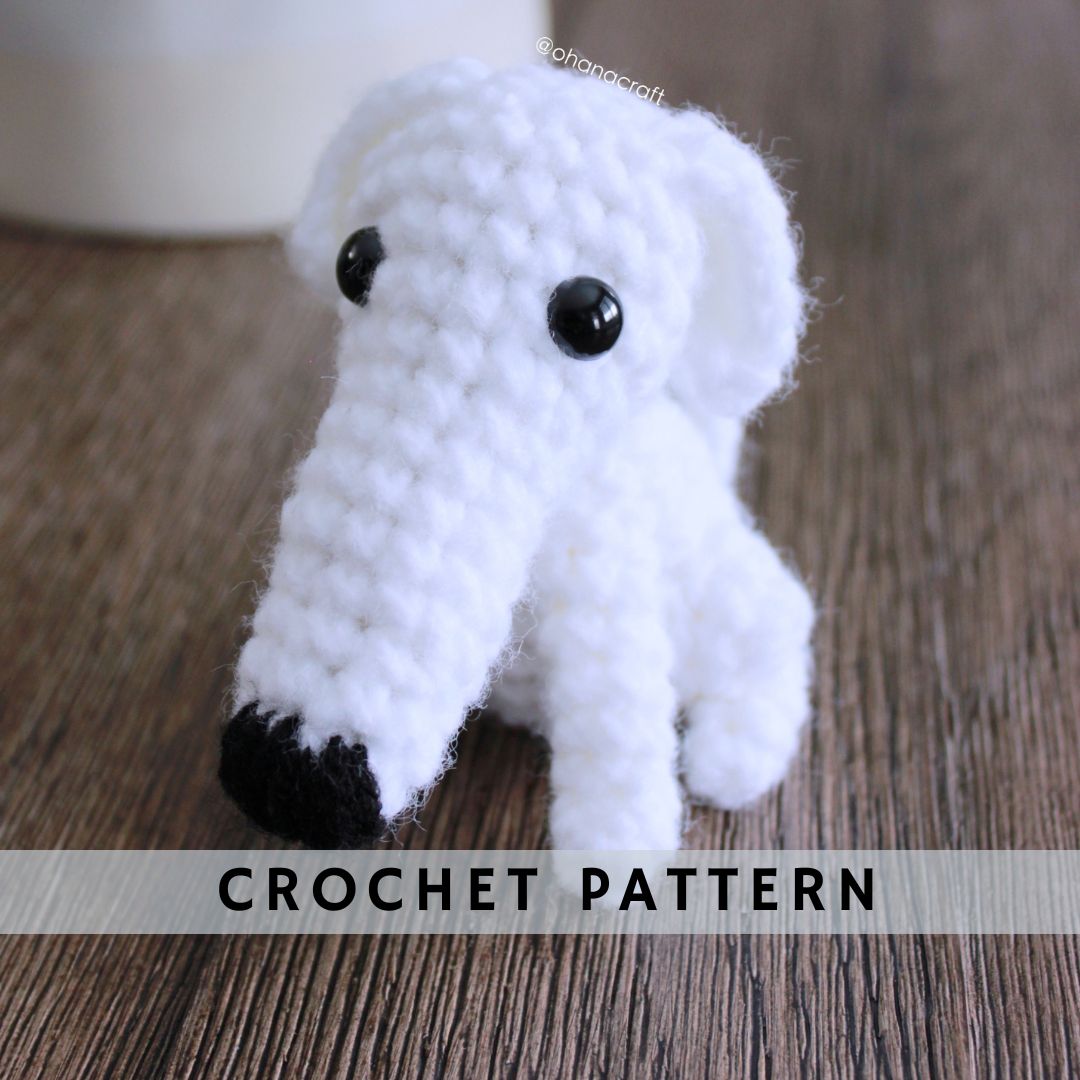 Borzoi Long Dog crochet pattern Ohana Craft Amigurumi
