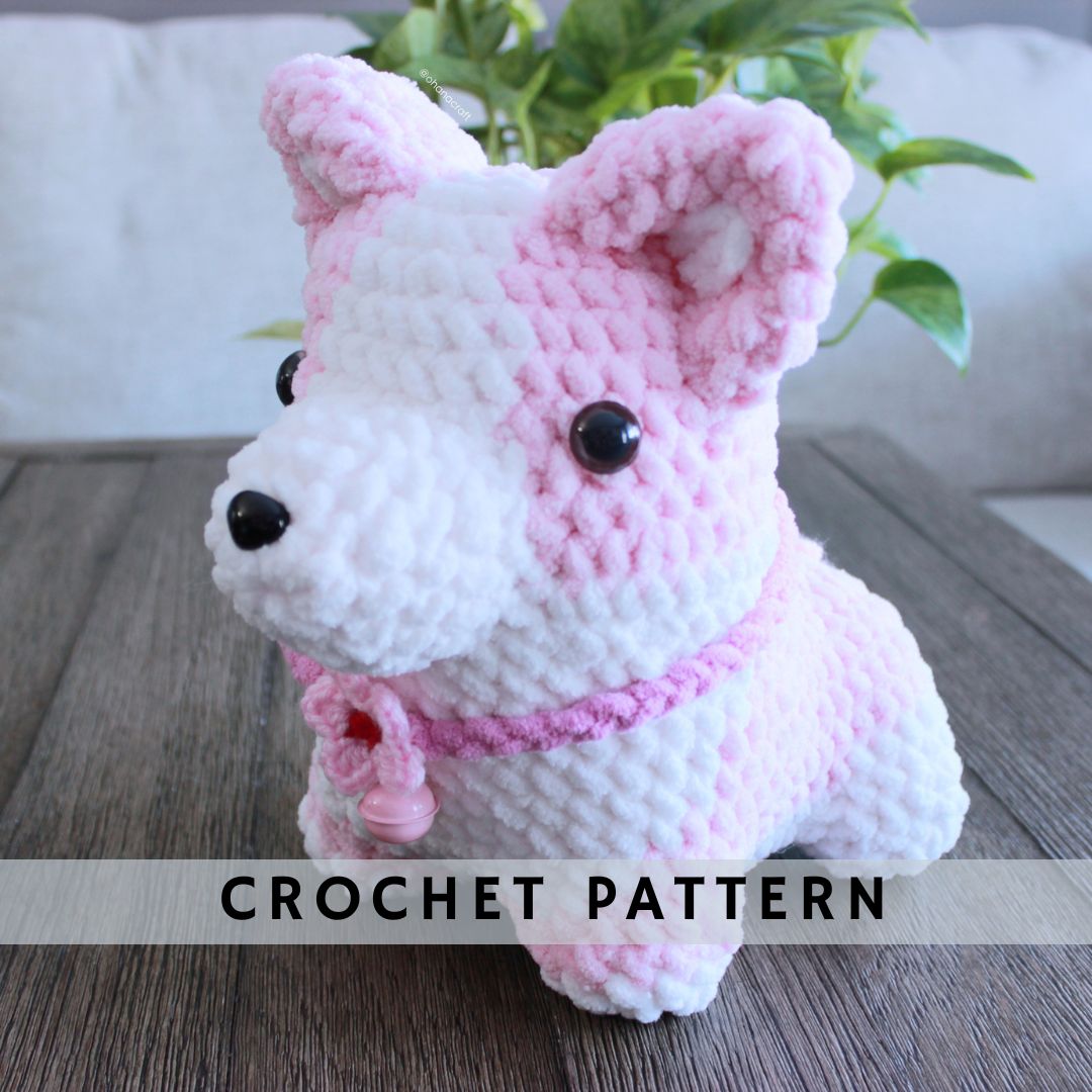 Sakura Corgi Crochet pattern – Ohana Craft Amigurumi