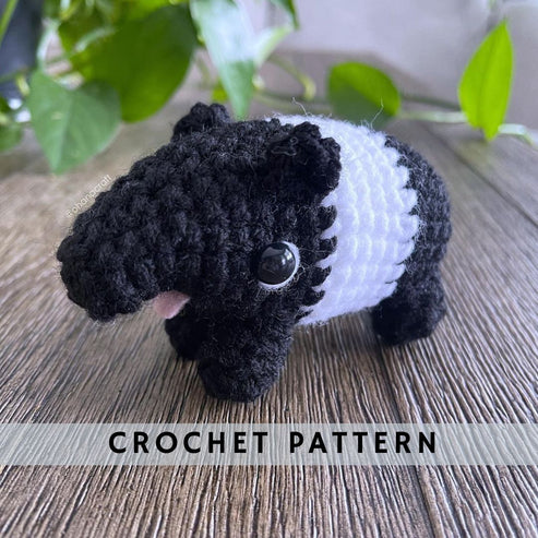 Tapir Crochet pattern – Ohana Craft Amigurumi