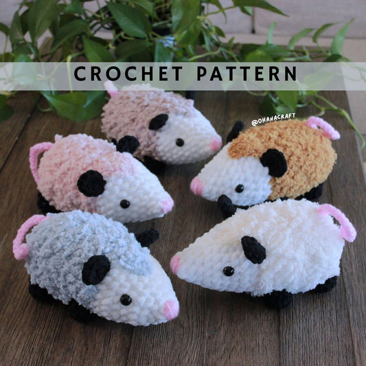 Opossum'd crochet pattern