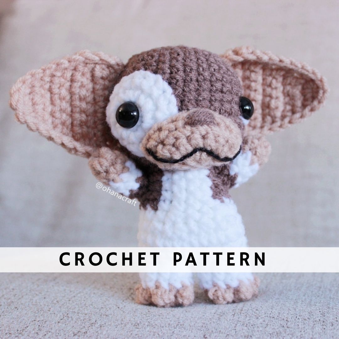 Gizmo , Gremlin crochet amigurumi PDF pattern – Ohana Craft Amigurumi