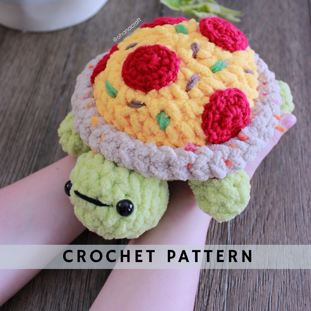 Pizza Turtle crochet pattern